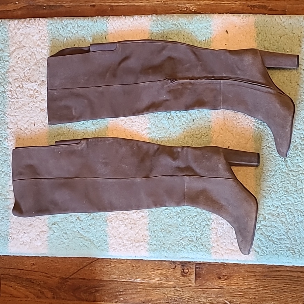 Halogen grey suede over the knee boots size 9.5 worn once